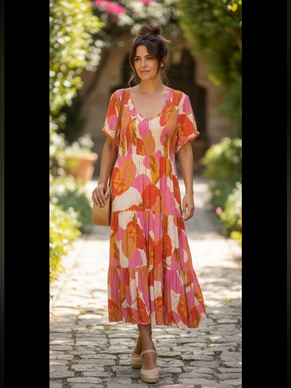 Mister Zimi Summer Cecile Maxi Dress in Tahiti Print Size 16